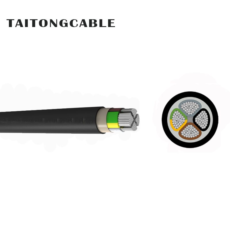 Cabluri de alimentare cu conductoare din aluminiu, izolate cu PVC, cu 2-5 fire de joasă tensiune